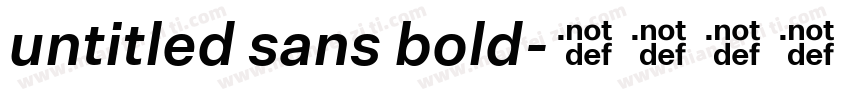 untitled sans bold字体转换